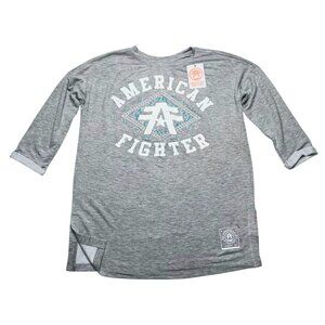 American Fighter Women's Sweatshirt Lightweight Gray Size XS New NWT